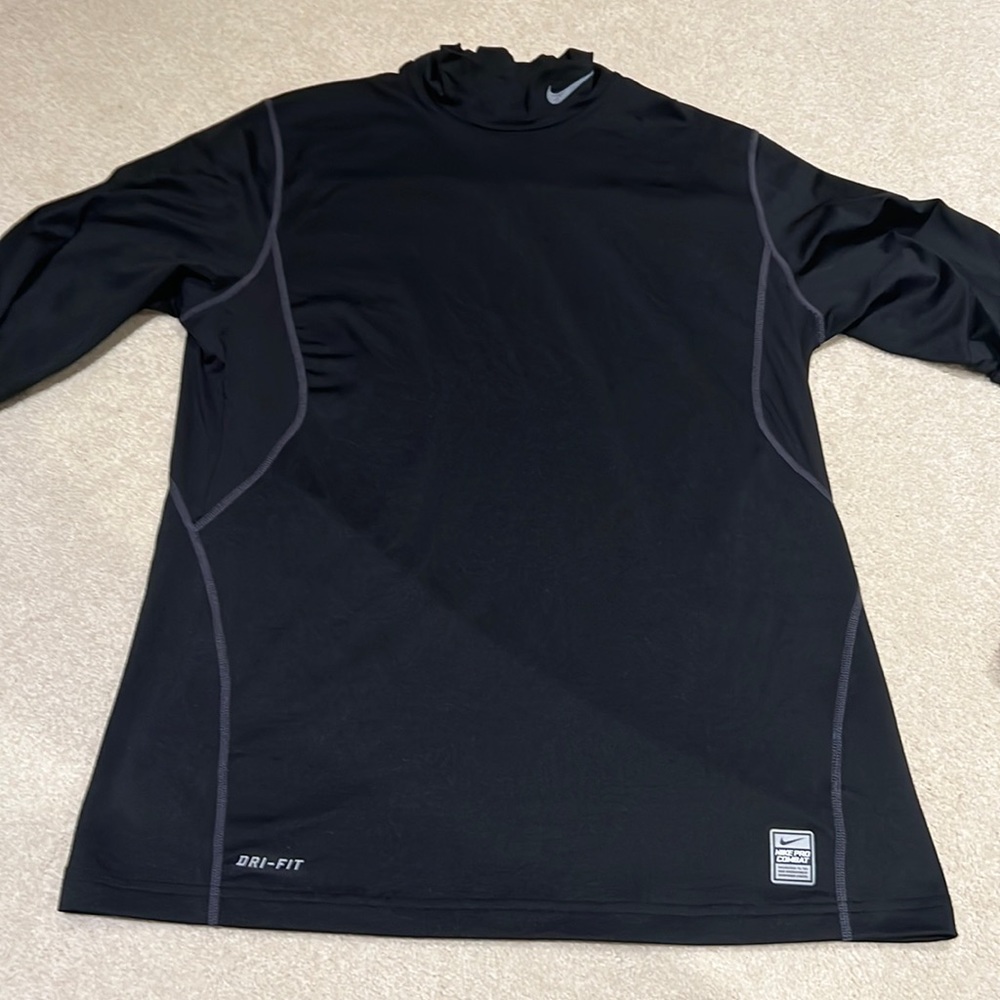 Nike long sleeved pro combat workout shirt